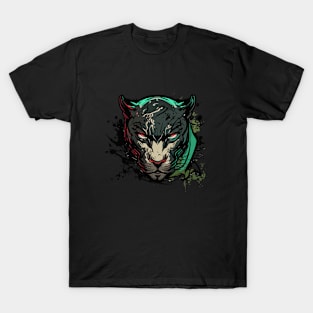 Graffiti Paint Panther Creative T-Shirt